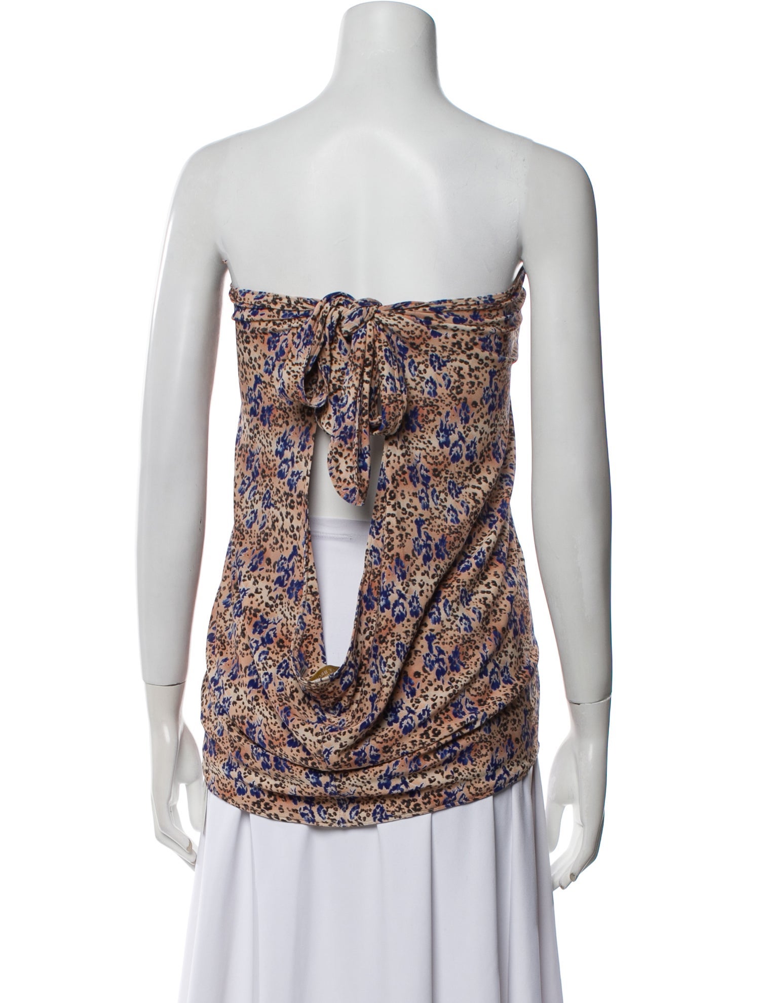Ramy Brook Printed Strapless Top